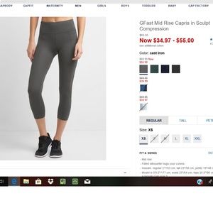 GAP Pants - GFast Gap Compression Capris GAP Pants - GFast Gap Compression Capris